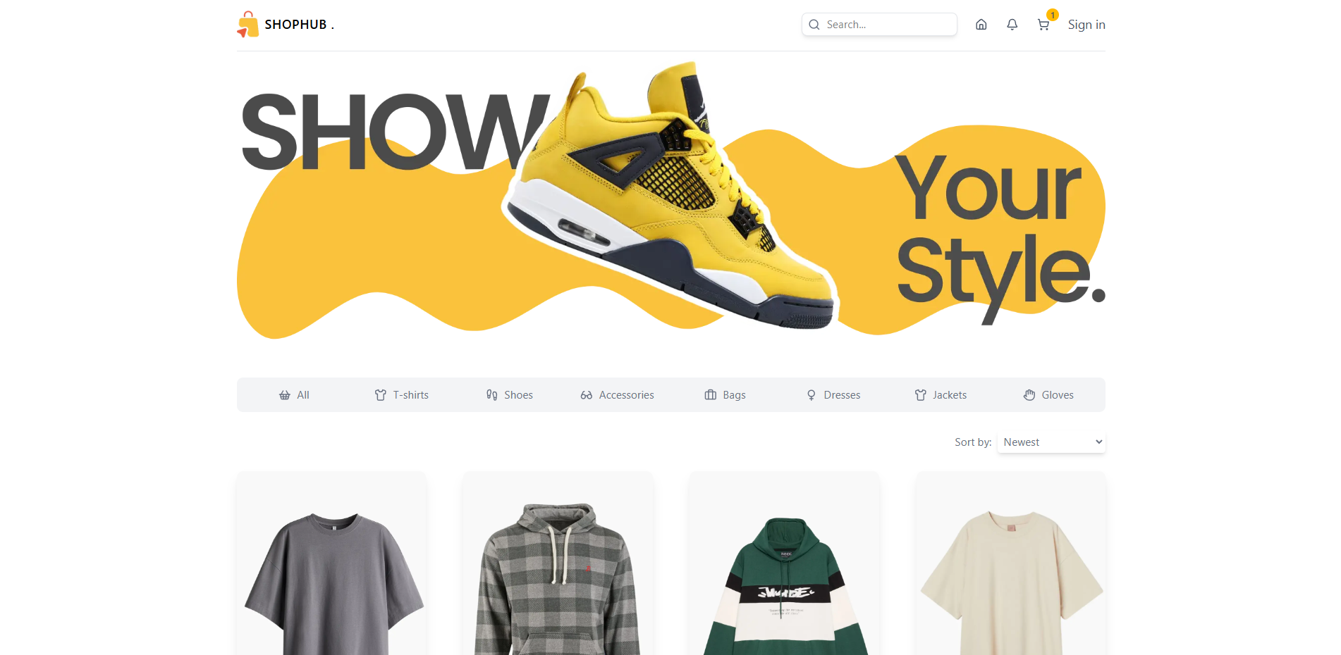 ShopHub - Online Shopping Website